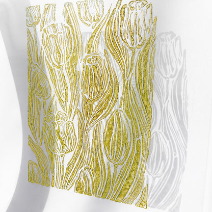 unique retro cottagecore tulip flower nature linocut print flexible plexiglass relief monoprint sage green color floral lino original artwork window nook decor grandmother gift rustic linogravure above bed wall art staircase one of a kind mother study room aundry room handprint hallway coworker reading nook self home hostess farmhouse kitchen block bedroom sister botanical printmaking farm sister mom mother new apartment godmother wife woman dining Entryway housewarming living room