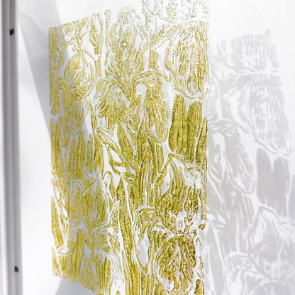 retro cottagecore iris flower nature linocut print flexible plexiglass relief monoprint sage green color floral lino original artwork window nook decor rustic linogravure
half bath wall art, Little Treat Gift, monochrome abstract, glamoratti, maximalist, nordic trendy, european countryside wall art, soft organic modern, moody, slow living wall decor, unique gift for mom, man cave garage, original artwork, one of a kind, office wall decor, headboard, workspace, gallery wall hallway, gen z celebrated