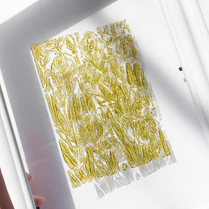 retro cottagecore iris flower nature linocut print flexible plexiglass relief monoprint sage green color floral lino original artwork window nook decor rustic linogravure
pantry wall, grandma gift, going away gift for coworker, godparent gift, godmother gift, girlfriend gift, gift for the home, gift for best friend female, eat in kitchen wall art, yoga space wall decor, Farmhouse wall decor, farm decor, easter gift, dorm room decor, diy gift, Dining Room Decor, Dining room art, daughter in law gift, Bedroom