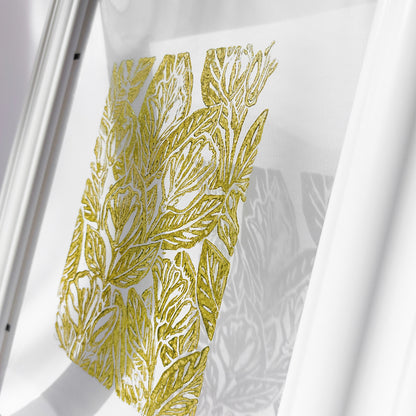 retro cottagecore jasmine flower nature linocut print flexible plexiglass relief monoprint art sage green color floral lino original artwork window nook decor mother gift ideas rustic linogravure little treat gift european countryside living room self sister unique grandmother above bed staircase one of a kind study room laundry room handprint hallway coworker reading nook home hostess farmhouse kitchen block bedroom botanical printmaking farm mom new apartment godmother wife Entryway