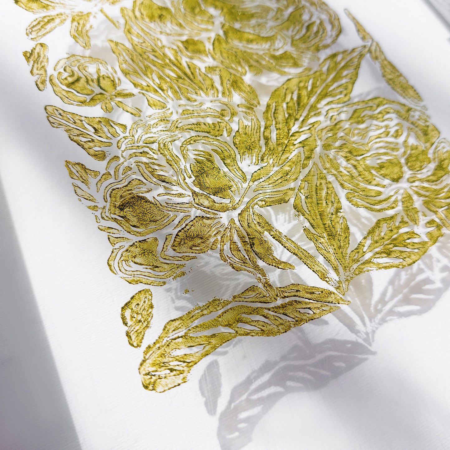 retro cottagecore peony flowers linocut print flexible plexiglass relief monoprint sage green color floral lino print original artwork window nook decor 
Relief handprint, one of a kind, half bath wall art, Little Treat Gift, monochrome abstract, glamoratti, maximalist, nordic trendy, european countryside wall art, soft organic modern, moody, slow living wall decor, unique gift for mom, man cave garage, original artwork, one of a kind, office wall decor, headboard, workspace, gallery wall hallway, gen z