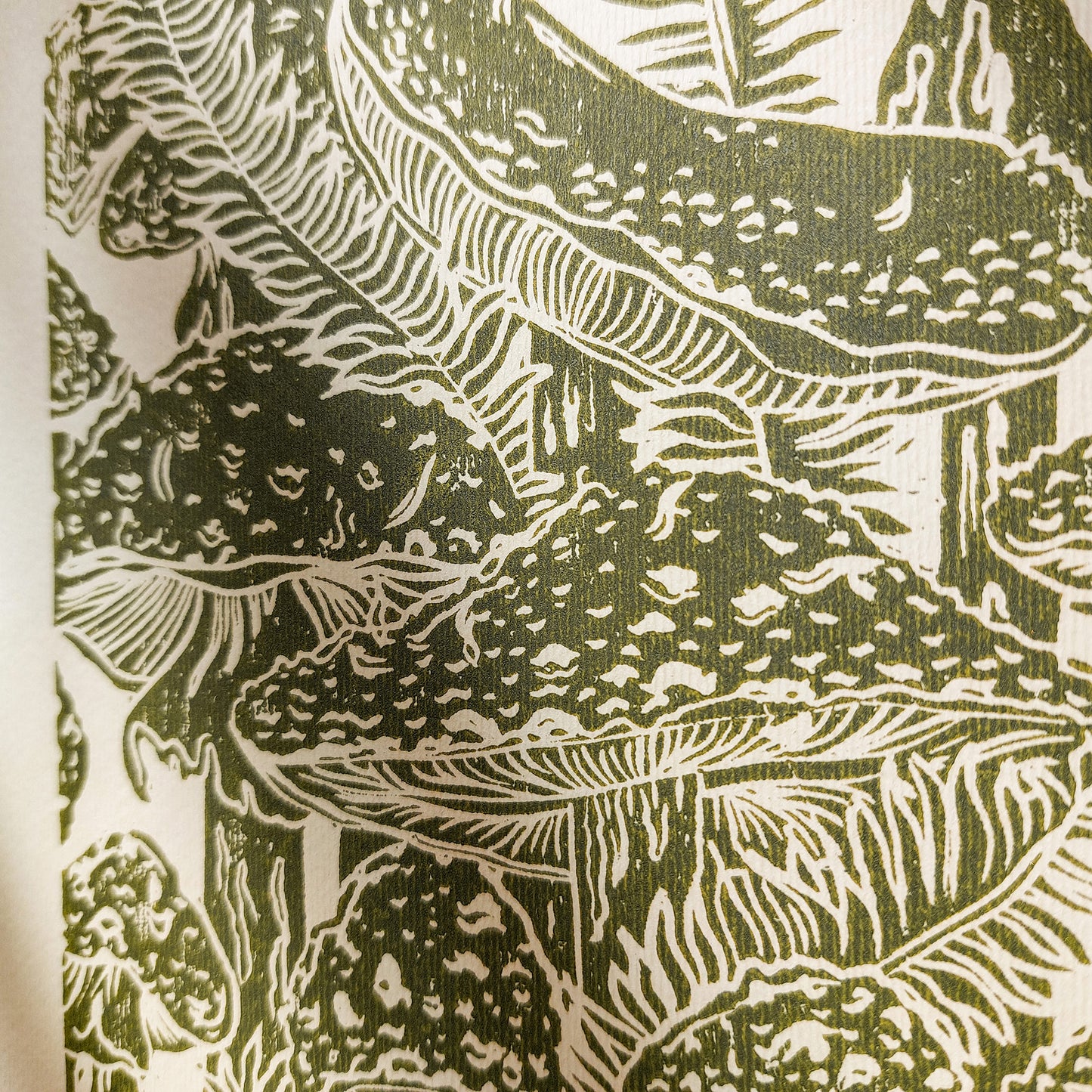 Beige retro cottagecore fly agaric mushroom linocut print sage green color toadstool mushroom relief monoprint original artwork master bedroom hallway decor hostess gift whimsical wall art rustic linogravure forestcore lino vintage living space guest farmhouse kitchen dining room one of a kind engraving above bed reading nook grandmother gift self handprint home office sister botanical hallway printmaking farm sister mom mother godmother wife woman Entryway Earth Tones housewarming staircase
