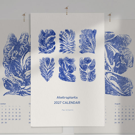 2027 wall printable calendar modern naive abstract flowers art luminous blue color monotype prints plant lover gift 11x17 in illustrated calendar home office decor xmas gift ideas INSTANT DOWNLOAD cobalt blue color living room workspace new year gift contemporary monthly nature lover bedroom self christmas digital product modern kitchen hostess vertical teacher coworker housewarming friend downloadable rustic hanging mother grandmother sister wife women farm girlfriend godmother for her