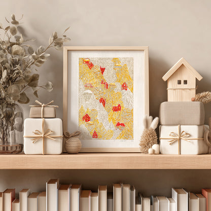 Funny Autumn Forest First Snow Red House Village Printable Linocut Prints Warm Earth Tones Large Kids Bedroom Wall Art Decor Digital Poster 
farm kitchen wall art, farm decor, easter gift, dorm room decor, Dining Room Decor, vintage flowers,&nbsp;Dining room art, daughter in law gift, cottagecore wall art, cottage core, Botanical wall art, Botanical print, bookshelf decor, Bedroom wall art, aunt gift, Aesthetic wall art wall hanging, Vintage art, unique wall art, trendy wall art, thank you gift boss