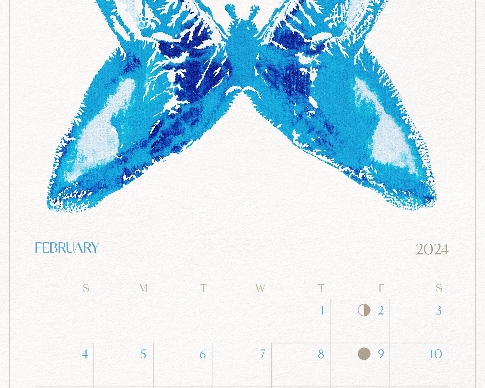 Rainbow abstract butterflies Large printable illustrated calendar 2024 Monthly planner 11x17in wall art for New year gift INSTANT DOWNLOAD, Large Minimalist art, INSTANT DOWNLOAD, digital note, Printable wall art, New year gift, moth art, Lunar calendar 2024, kitchen dining room bedroom modern living room wall decor