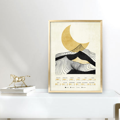 2026 moon phases chart lunar calendar abstract landscape lines mountains gold moon prints digital poster printable wall art bedroom decor home office INSTANT DOWNLOAD christmas gift ideas new year 2026 wall calendar poster decor 
godparent gift, godfather gift, mother in law gift, daughter in law gift, Thanksgiving Gift, sister in law gift, niece gift from aunt, new grandma gift, mothers day gift from daughter, mothers day gift ideas, gift for best friend female, college graduation gift
