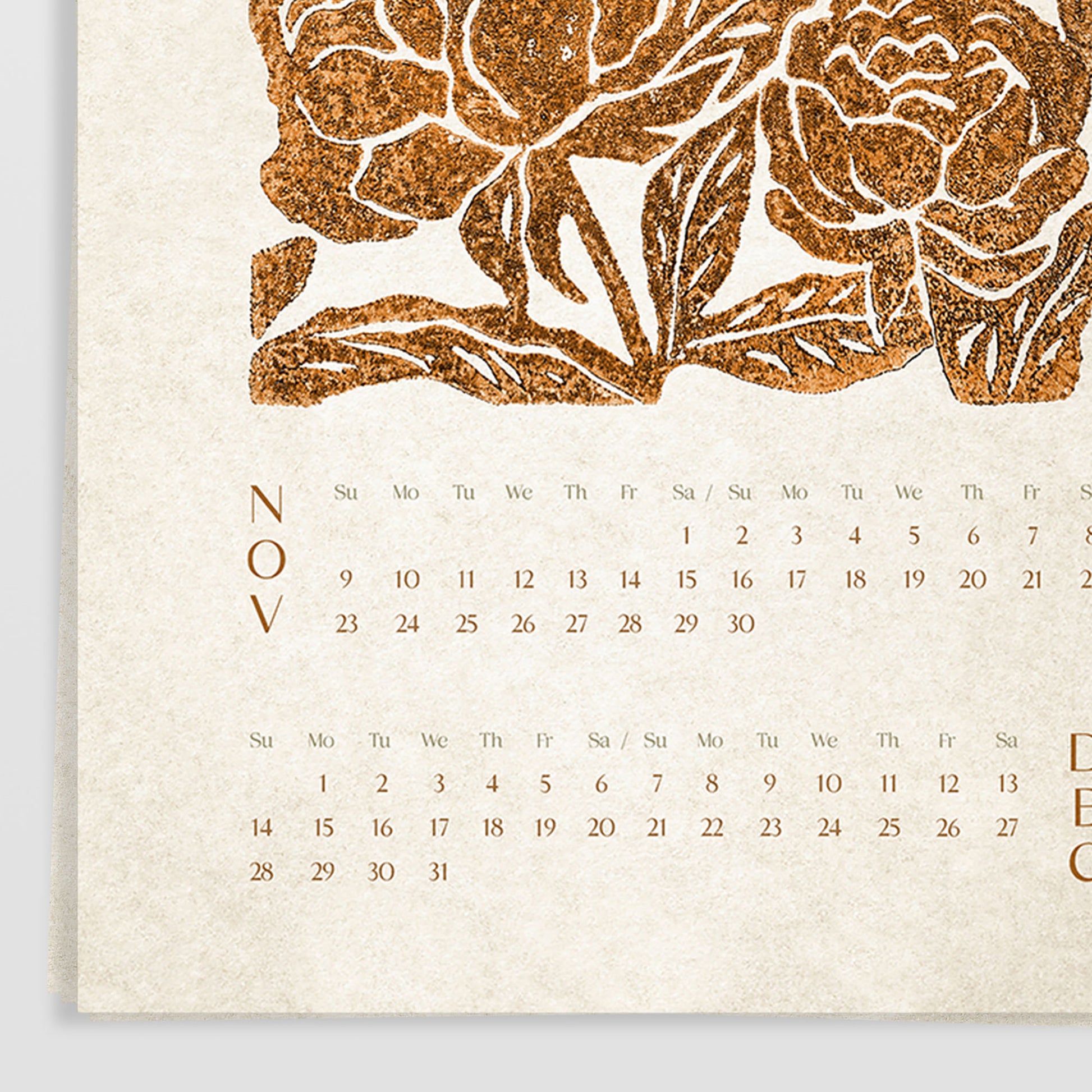 printable 2026 wall calendar ochre flowers vintage style 11x17in linocut prints floral lino illustrated calendar home office decor christmas gift ideas instant download xmas botanical digital product
new year gift, christmas present, illustrated calendar, wall calendar 2026, holiday calendar 2026, instant download, digital product, downloadable art, wall hanging, unique wall art Xmas Gift for Nature Lover, minimalist wall art, large wall art, moody wall art, trendy wall art, aesthetic wall art, Christmas