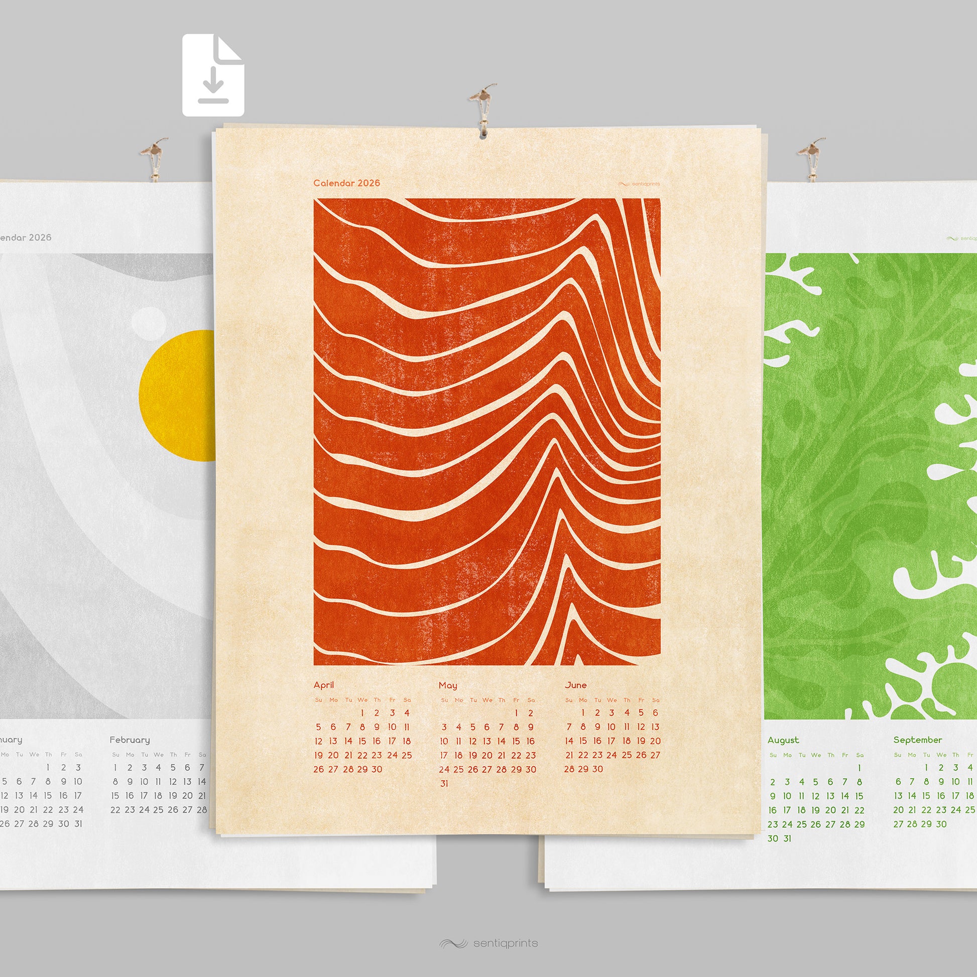 healthy illustration 2026 wall printable illustrated calendar abstract food prints fried eggs salad salmon beef meat modern kitchen dining room decor INSTANT DOWNLOAD diet nutrition new year gift ideas digital Chef or Foodie Sustainable Living Minimal Eating Food Lover Gift Meal Planner Poster Chef Sustainable Lifestyle Cooking Restaurant Seasonal Ingredients Farm to Table mom mother sister grandmother godmother aunt girlfriend wife gift for her decor