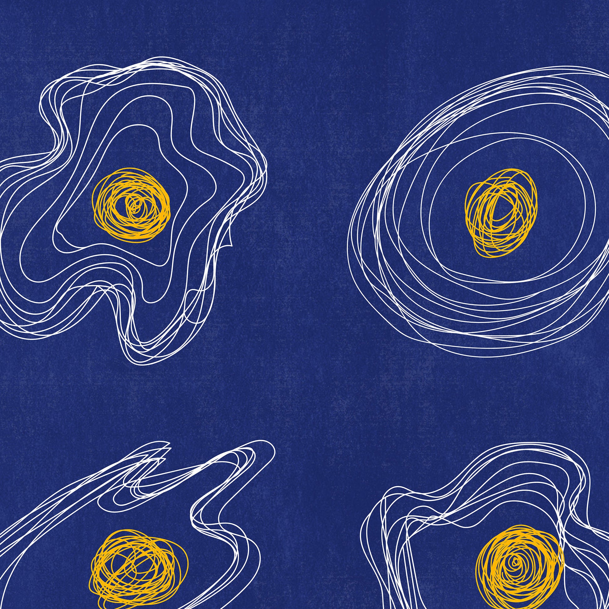 Navy blue abstract lines eggs Printable wall art poster printable