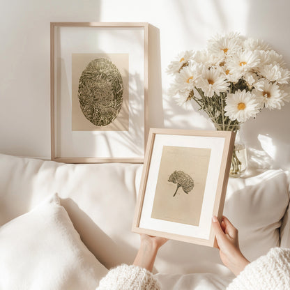 vintage flower art
anatomy flower
linocut print
gallery wall set
set of 2 print
cottagecore wall art
floral lino print
original artwork
modern kitchen art
hallway wall decor
mother gift ideas
chrysanthemum flower
rustic linogravure