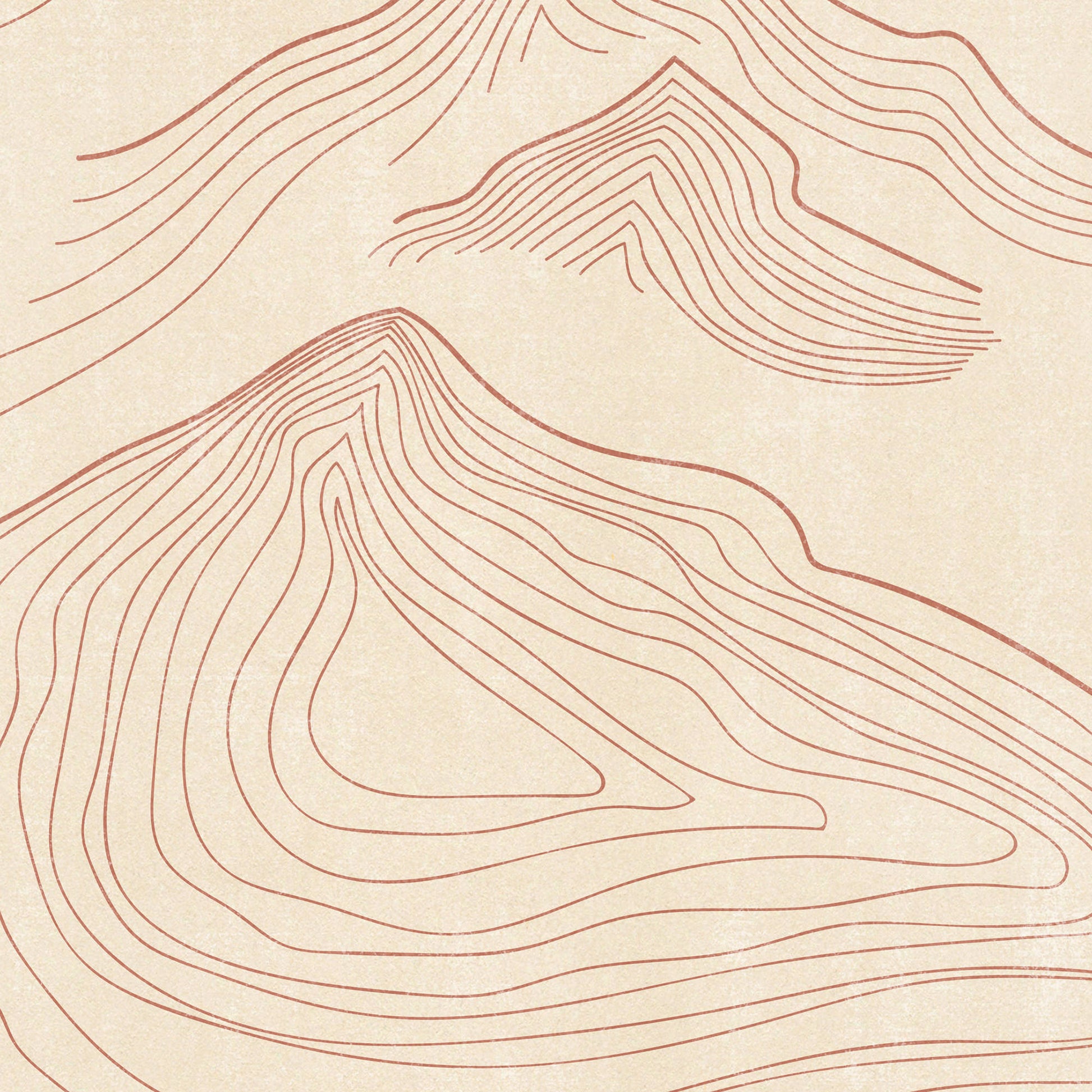 Boho 2026 Printable Wall Calendar Abstract Neutral Terracotta Landscape Lines 11x17in Mountains Sun Moon Plant Illustration INSTANT DOWNLOAD warm earth tones digital
