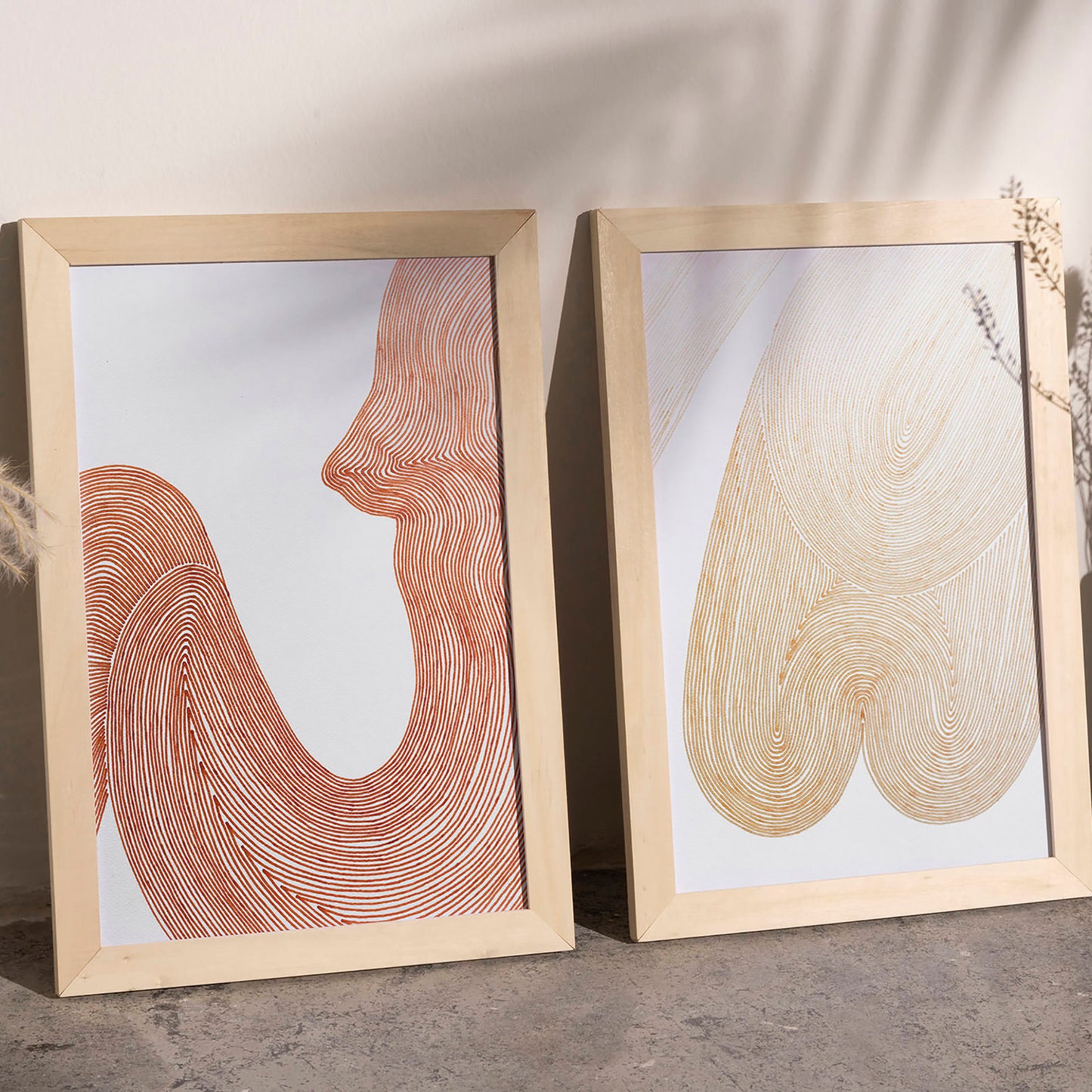 feminist female abstract lines nude human line drawing gallery wall set of 2 minimalist wall art original artwork rustic fall bedroom decor cyber week deal gift for her hand drawn shapes living room home office self autumn xmas present mid century modern one of a kind geometric aesthetic unique large classical ideas eclectic scandinavian trendy kitchen dining room dorm laundry above bed entryway decordried new housewarming girlfriend hostess coworker Thankful Thanksgiving Thank You Christmas