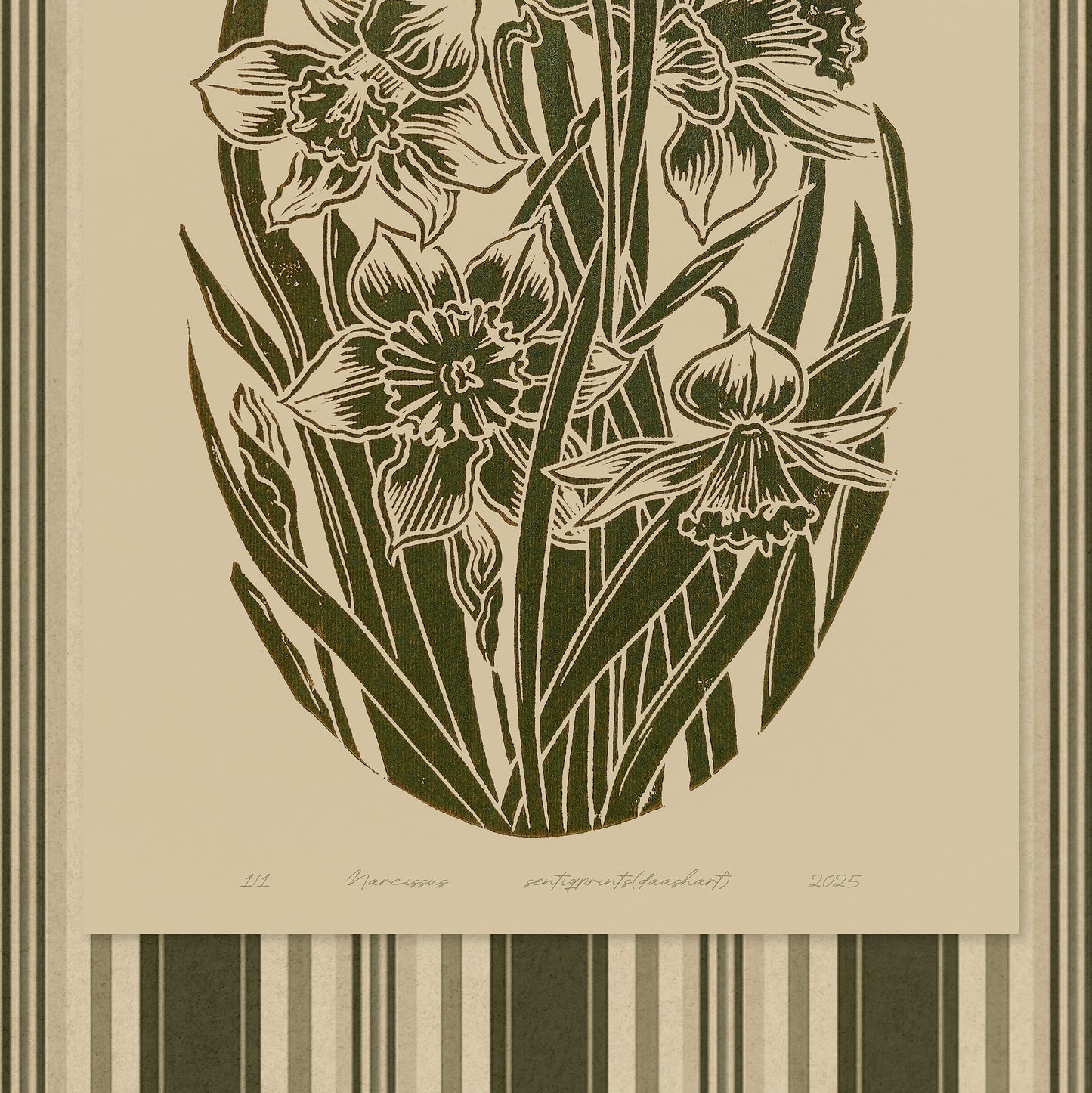 Retro Cottagecore Sage Green Daffodil Flowers Linocut Prints Floral Striped Printable Wall Grand Millennial Art Bedroom Decor Digital Poster
 biologist’s gift, therapist office art, New home gift, new grandma gift, new apartment housewarming gift, new apartment gift, nature wall art, nature lover gift, mothers day gift ideas, mothers day gift from daughter, mothers day gift, mother in law gift, mom birthday gift, Modern kitchen art, long distance gift, living room wall art, Living room wall art