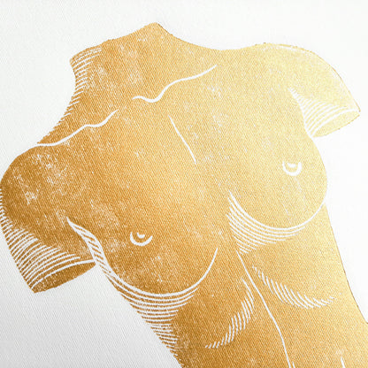 gallery wall set of 2 linocut print linogravure gold male female antique sculptures classical style original artwork bedroom wall decor christmas gift couple anniversary gift lino handmade gift for women, handmade gift for the home, grandmother gift, grandma gift, going away gift for coworker, godparent gift, godmother gift, girlfriend gift, gift for the home, gift for best friend, female Farmhouse wall decor, farm kitchen wall art, entryway wall art, dorm room decor, diy gift, Dining Room Decor, daughter  