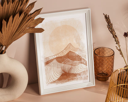 Printable wall art
Living room wall art
Pastel color art
Rising sun wall art
Mountains art
Landscape prints
Boho abstract art
INSTANT DOWNLOAD
Neutral boho art
Vintage poster
Modern decoration
Abstract lines
Mid century modern