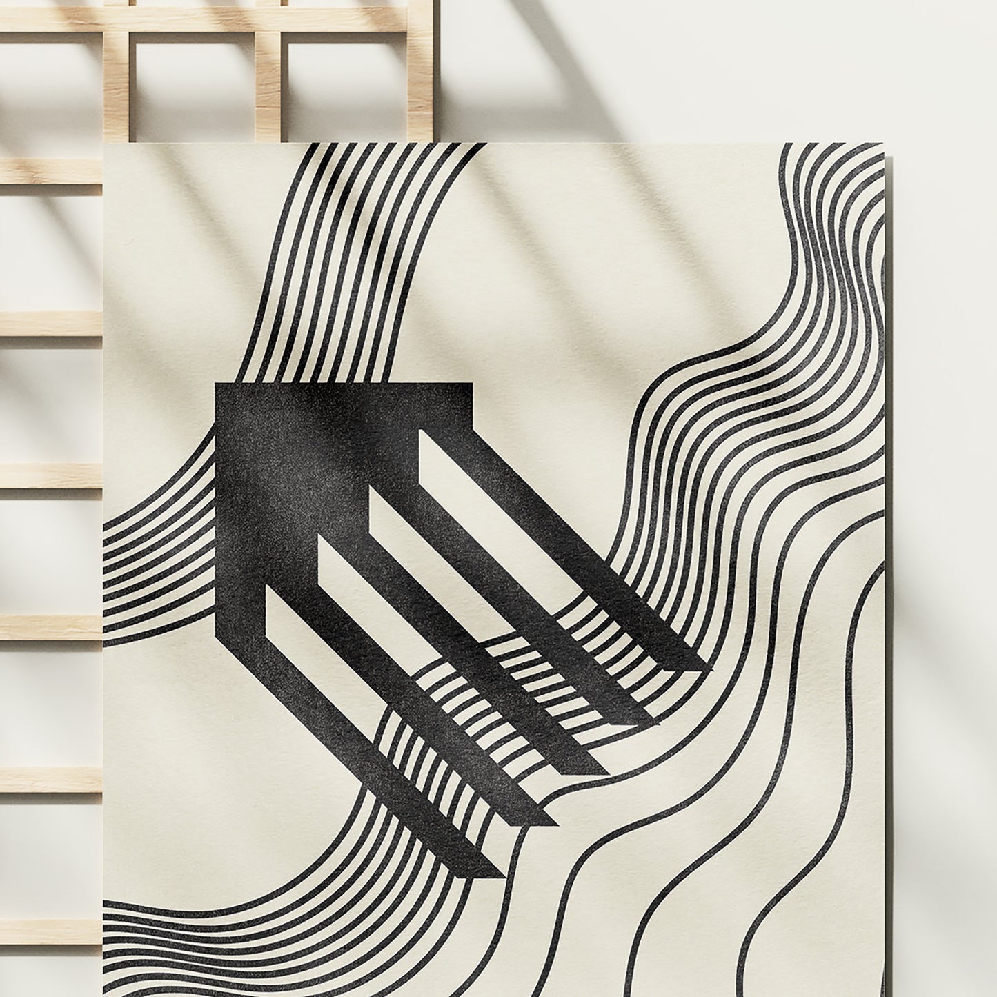 Beige black organic stairs contemporary lines printable wall art mid century modern retro abstract home office decor aesthetic prints man cave garage digital poster living room mens game meditation room instant download midmalism gift for boyfriend luxury minimal relaxing vanity room self powder above bed meditation texture reading nook apartment downloadable yoga instant download laundry wellness man cave living master bedroom entryway hallway staircase her sister mom mother him mindfulness