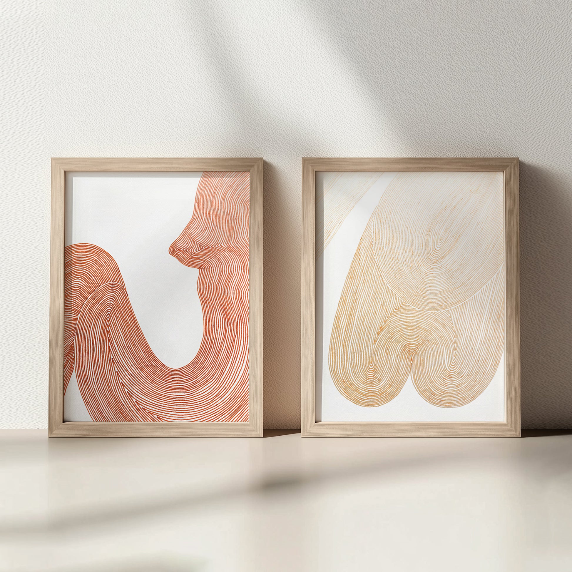feminist female abstract lines nude human line drawing gallery wall set of 2 minimalist wall art original artwork rustic fall bedroom decor cyber week deal gift for her hand drawn shapes living room home office self autumn xmas present mid century modern one of a kind geometric aesthetic unique large classical ideas eclectic scandinavian trendy kitchen dining room dorm laundry above bed entryway decordried new housewarming girlfriend hostess coworker Thankful Thanksgiving Thank You Christmas