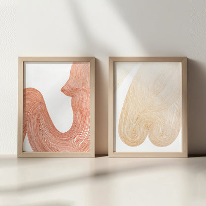 feminist female abstract lines nude human line drawing gallery wall set of 2 minimalist wall art original artwork rustic fall bedroom decor cyber week deal gift for her hand drawn shapes living room home office self autumn xmas present mid century modern one of a kind geometric aesthetic unique large classical ideas eclectic scandinavian trendy kitchen dining room dorm laundry above bed entryway decordried new housewarming girlfriend hostess coworker Thankful Thanksgiving Thank You Christmas