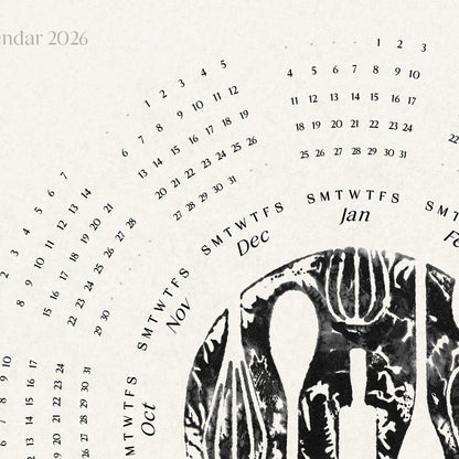 Vintage 2026 Printable Yearly Calendar Cooking Utensils Monotype Prints Kitchen Wall Art Decor Chef Baking Lover Gift Digital Square large Poster instant download 
new home gift, home gift unique, self gift, house warming gift, housewarming gift, thank you gift, Thoughtful Autumn Gift, heirloom gift, long distance gift, gift for husband, thinking of you gift, new job gift, girlfriend gift, gift for boyfriend, gift for her friend, anniversary gift, teacher appreciation gift, easter gift, grandma gift