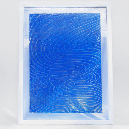 blue water relief flexible plexiglass linocut print original artwork japanese wall art nautical decor mid century modern bathroom lino printmaking abstract 
wall hanging, hand carved, unique trendy, thank you gift boss, teacher appreciation gift, powder room, creative studio wall art, treat yourself, Summer wall art, large wall art, sister in law gift, self gift, rustic artwork, scandinavian artwork, retirement gift, realtor closing gift, primary bedroom, Relief handprint, one of a kind, half bath wall art