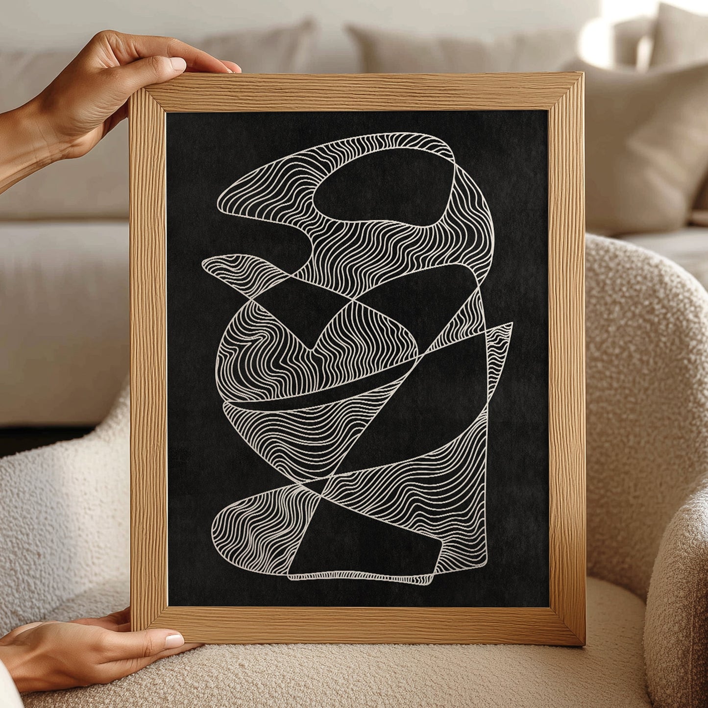 geometric abstract contemporary lines black and white curvy line drawing printable wall art statement living room modern home decor gift for him ideas digital poster man cave garage instant download minimalist prints relaxing graphite Staircase mid century modern little treat gift master bedroom scandinavian home office treat yourself nordic meditation soft minimalist scandi therapist self gift bathroom dorm laundry mom mother grandmother above bed new home housewarming shelf sister hallway