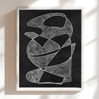geometric abstract contemporary lines black and white curvy line drawing printable wall art statement living room modern home decor gift for him ideas digital poster man cave garage instant download minimalist prints relaxing graphite Staircase mid century modern little treat gift master bedroom scandinavian home office treat yourself nordic meditation soft minimalist scandi therapist self gift bathroom dorm laundry mom mother grandmother above bed new home housewarming shelf sister hallway