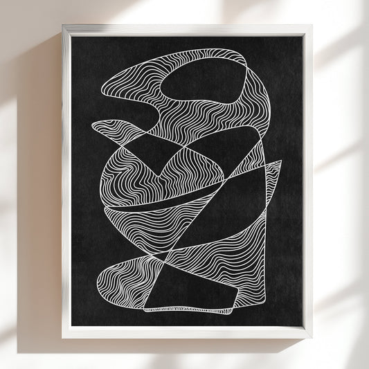 geometric abstract contemporary lines black and white curvy line drawing printable wall art statement living room modern home decor gift for him ideas digital poster man cave garage instant download minimalist prints relaxing graphite Staircase mid century modern little treat gift master bedroom scandinavian home office treat yourself nordic meditation soft minimalist scandi therapist self gift bathroom dorm laundry mom mother grandmother above bed new home housewarming shelf sister hallway