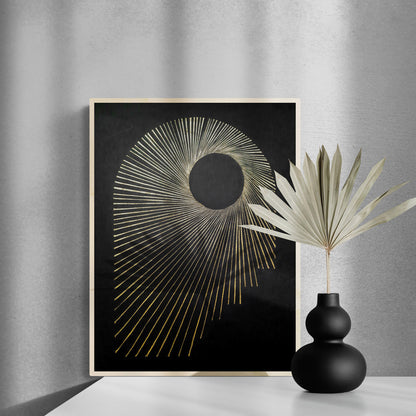 Abstract Black Gold Sun Linocut Print Arch Original Artwork Classical Simple Bedroom Wall Art Thanksgiving Decor New Home Xmas Hostess Gift 
hand carved, wall hanging, unique Vintage art, unique wall art, trendy wall art, thank you gift boss, teacher appreciation gift, Summer wall art, large wall art, sister in law gift, shelf decor, self gift, rustic artwork, Retro scandinavian artwork, handprint, retirement gift, Relief print, realtor closing gift, Printmaking art, original master bedroom guest room 