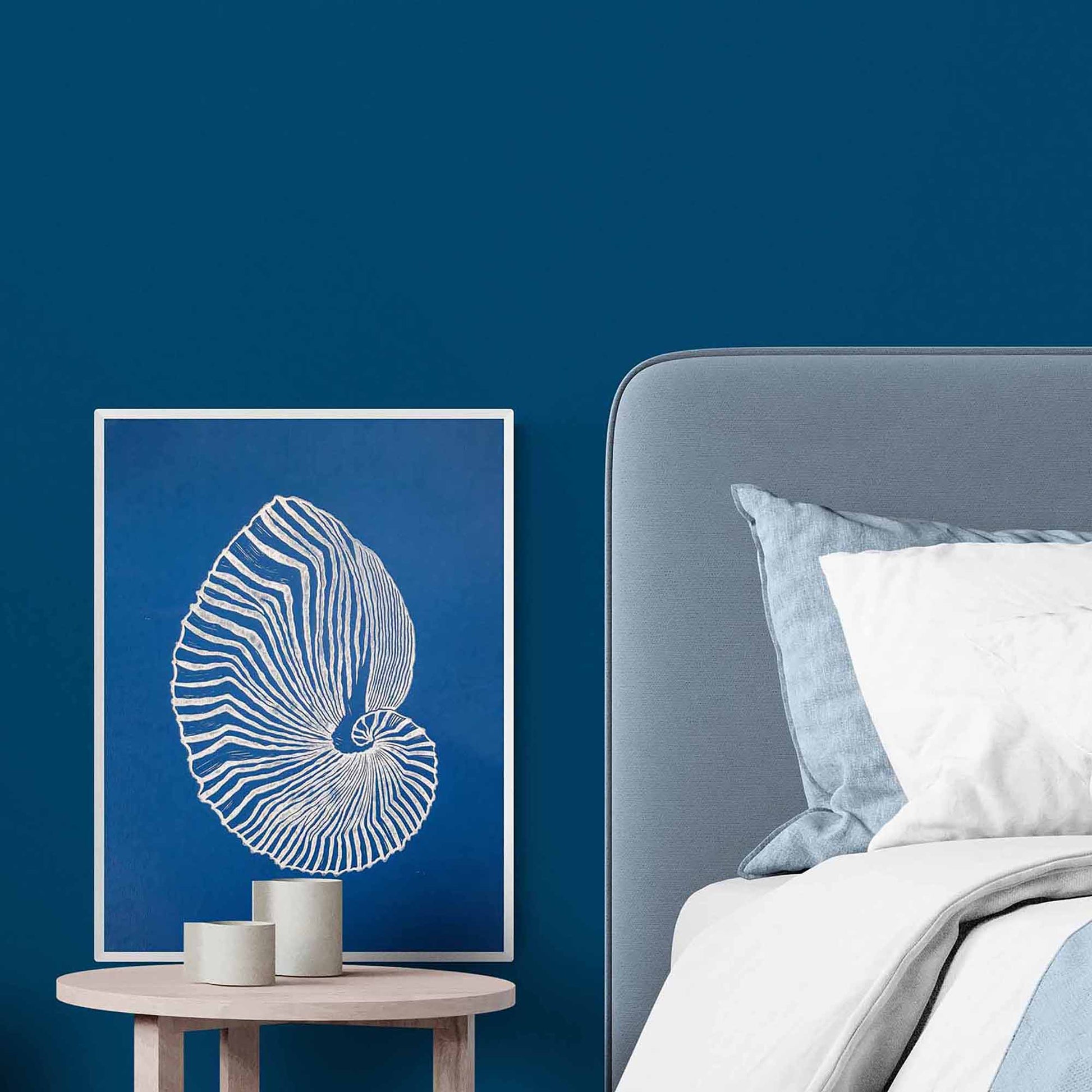 navy blue hampton decor abstract brown sea shell linocut print summer wall art original artwork classical relief lino maritime living linogravure 
Dining room art, daughter in law gift, bookshelf decor, Block print, Bedroom wall art, aunt gift, Aesthetic wall art
