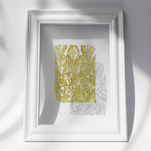retro cottagecore jasmine flower nature linocut print flexible plexiglass relief monoprint art sage green color floral lino original artwork window nook decor mother gift ideas rustic linogravure little treat gift european countryside living room self sister unique grandmother above bed staircase one of a kind study room laundry room handprint hallway coworker reading nook home hostess farmhouse kitchen block bedroom botanical printmaking farm mom new apartment godmother wife Entryway