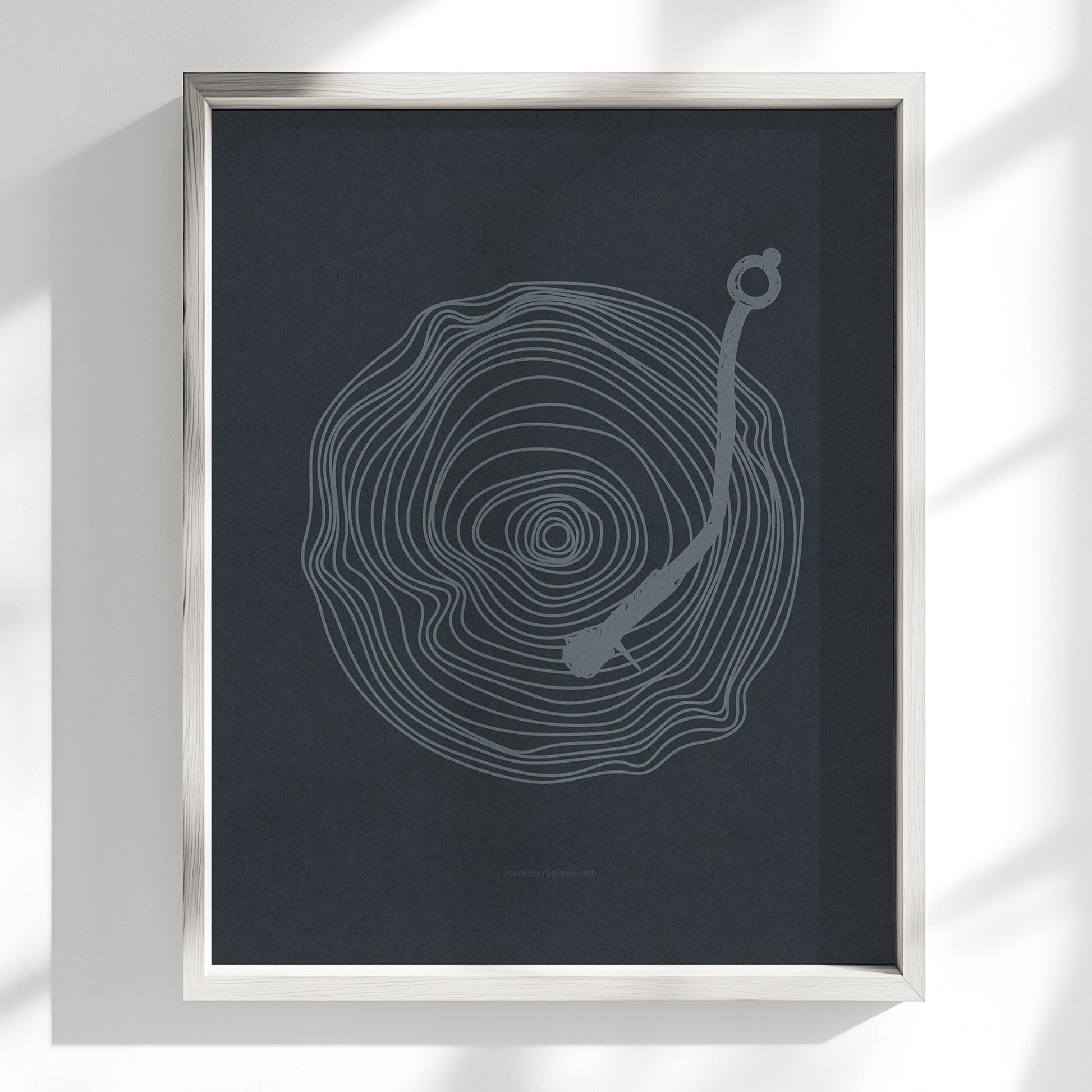 dark metalic blue mid century modern contemporary lines vinyl record prints printable wall art music room man cave decor digital poster gift him masculine decor gift teen boy room for audiophile monochrome abstract living room boyfriend collectors retro fans workspace DJs Minimalist Player audiophiles Scandinavian home office creative interiors musician girlfriend present Housewarming couple Anniversary Bedroom Neutral Minimal Soundwave downloadable instant download husband dark aesthetic