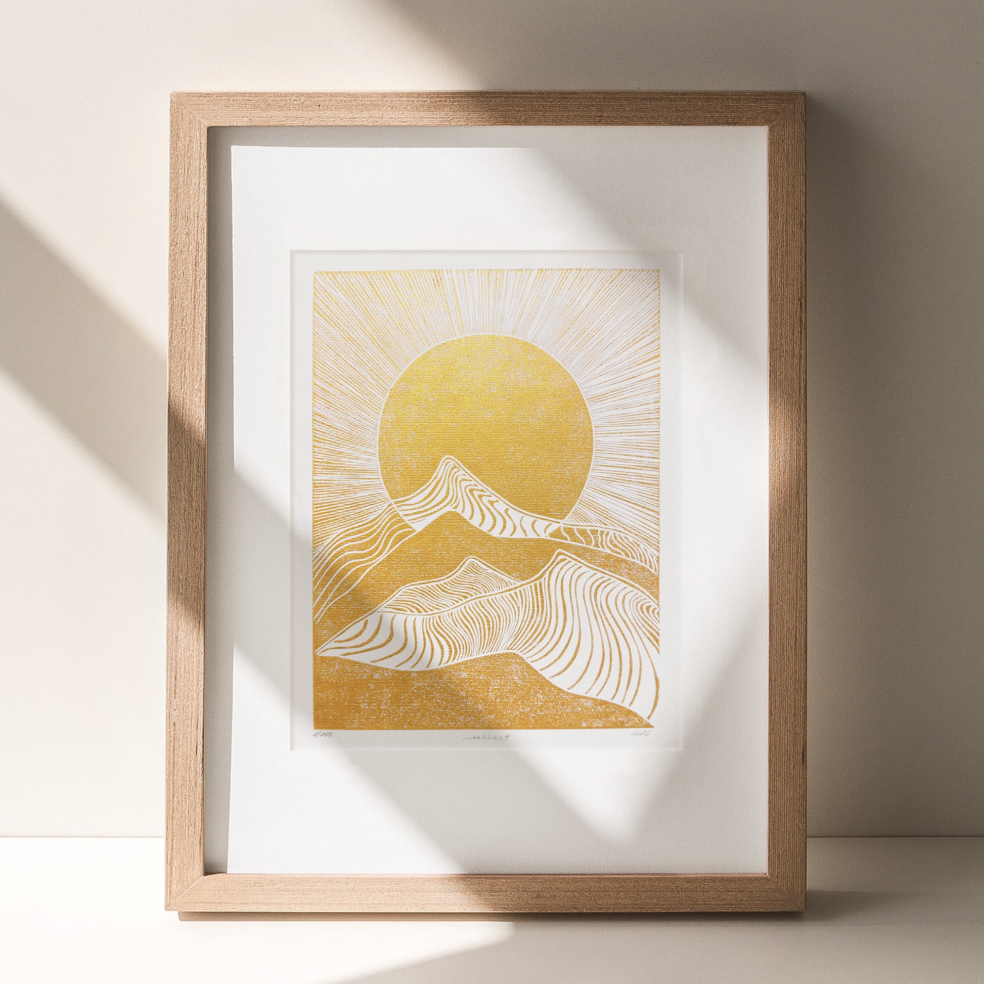 Gold Sun Mountains 8x10 Sunrise Landscape Linocut Print Original Artwork Living Bedroom Home Office Wall Art Decor Self Gift for Him Her
hand carved, wall hanging, unique Vintage art, unique wall art, trendy wall art, thank you gift boss, teacher appreciation gift, Summer wall art, large wall art, sister in law gift, shelf decor, self gift, rustic artwork, Retro scandinavian artwork, handprint, retirement gift, Relief print, realtor closing gift, Printmaking art, original illustration, original artwork