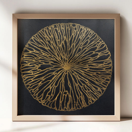 Gold large linocut print abstract flower relief monoprint original artwork hallway wall living room wall art xmas unique sister home blessing gift lino print rustic linogravure home office decor mid century modern mindful christmas classical quiet luxury printmaking boho bedroom shapes minimalist bohemian couple anniversary newlywed dopamine inspirational self contemporary entryway bathroom dining kitchen shelf sister mom mother girlfriend housewarming new appartment coworker minimal apartment
