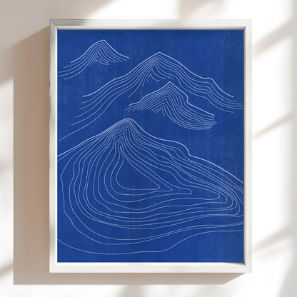 luminous blue cobalt blue color monochrome abstract mountain lodge contemporary lines printable living room wall art quiet luxury decor christmas gift digital poster primary bedroom japandi winter trendy color 2027 neutral geometric little treat gift man cave boyfriend gift ideas modern landscape pilates studio self aesthetic instant download home office housewarming new home downloadable bathroom dorm laundry above bed mom mother grandmother sister wife women Hallway foyer coworker minimalist