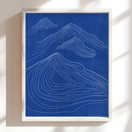 luminous blue cobalt blue color monochrome abstract mountain lodge contemporary lines printable living room wall art quiet luxury decor christmas gift digital poster primary bedroom japandi winter trendy color 2027 neutral geometric little treat gift man cave boyfriend gift ideas modern landscape pilates studio self aesthetic instant download home office housewarming new home downloadable bathroom dorm laundry above bed mom mother grandmother sister wife women Hallway foyer coworker minimalist