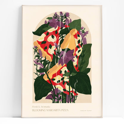 Dark green yellow red purple maximalist prints margarita pizza blooming plant basil leaves printable wall art floral botanical modern kitchen man cave garage dining room neapolitan fast food digital poster italian cuisine coffee corner decor funny lover gift vintage retro nature beige hostess dish large illustration downloadable rustic hanging farmhouse moody bedroom living dorm laundry home office mom mother grandmother godmother sister girlfriend boyfriend hallway glamoratti pantry father day