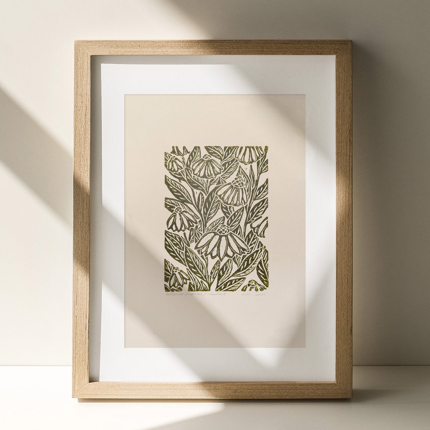 Beige coneflower art retro cottagecore echinacea flowers linocut print sage green color floral lino original artwork vintage linogravure
 wall hanging, unique wall art, trendy, thank you gift, boss, breakfast nook, teacher appreciation gift, Summer, Spring wall art, herb botanical, english country cottage, pantry wall, european countryside, poetic, slow living, eastern european, sister in law gift, self gift, rustic wall art, retirement, yoga space, cozy corner, Relief print, realtor closing gift