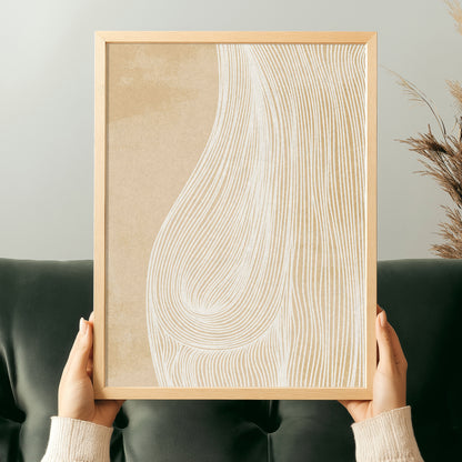 neutral minimalist contemporary lines abstract female woman printable wall art calming aesthetic primary bedroom bathroom spa feminine decor self gift digital poster gift for girlfriend textured look prints
download product, downloadable art, wall hanging, unique art, mid century modern, entryway, foyer, staircase, primary bedroom, glamoratti, abstract, Xmas Gift for Nature Lover half bath moody, trendy wall art, aesthetic wall art, Christmas Thank You Gift, living room wall art, dorm room 