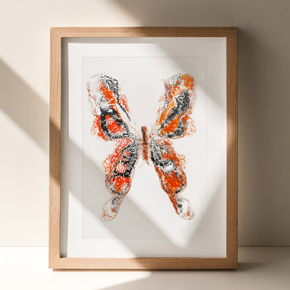 Red black abstract butterfly monotype print nordic minimalist relief acrylic original artwork handprint contemporary insect office meditation one of a kind reading nook study room wall art mindfulness decor mother gift ideas printmaking living room monoprint master bedroom entryway unique Present xmas boho classical style bohemian decoration dopamine eclectic scandinavian textured trendy aesthetic apartment housewarming dining heilroom laundry hostess mom mother grandmother sister daughter aunt