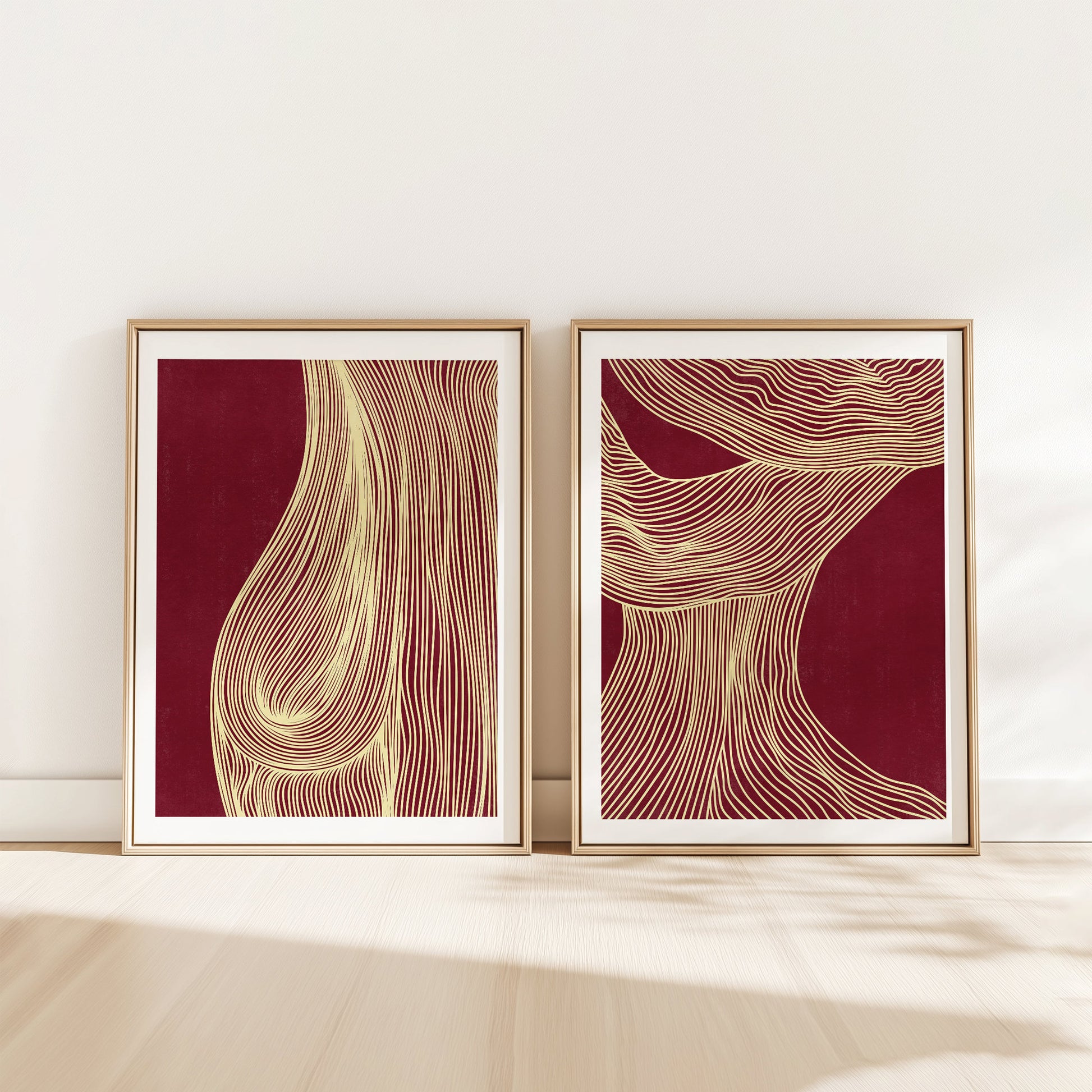 trendy 2026 palette burgundy red cherry gallery wall set of 3 peice butter yellow color relaxing abstract contemporary lines printable wall art above bed nordic scandinavian neutral woman aesthetic prints digital poster
 long distance gift for husband back to school gift thinking of you gift new job giftbeige wabi sabi organic textured soft neutral contemporary art boho wall decor earth tone calm aesthetic creative workspace bedroom modern kitchen dining room bathroom plant baby shower godparent godfather