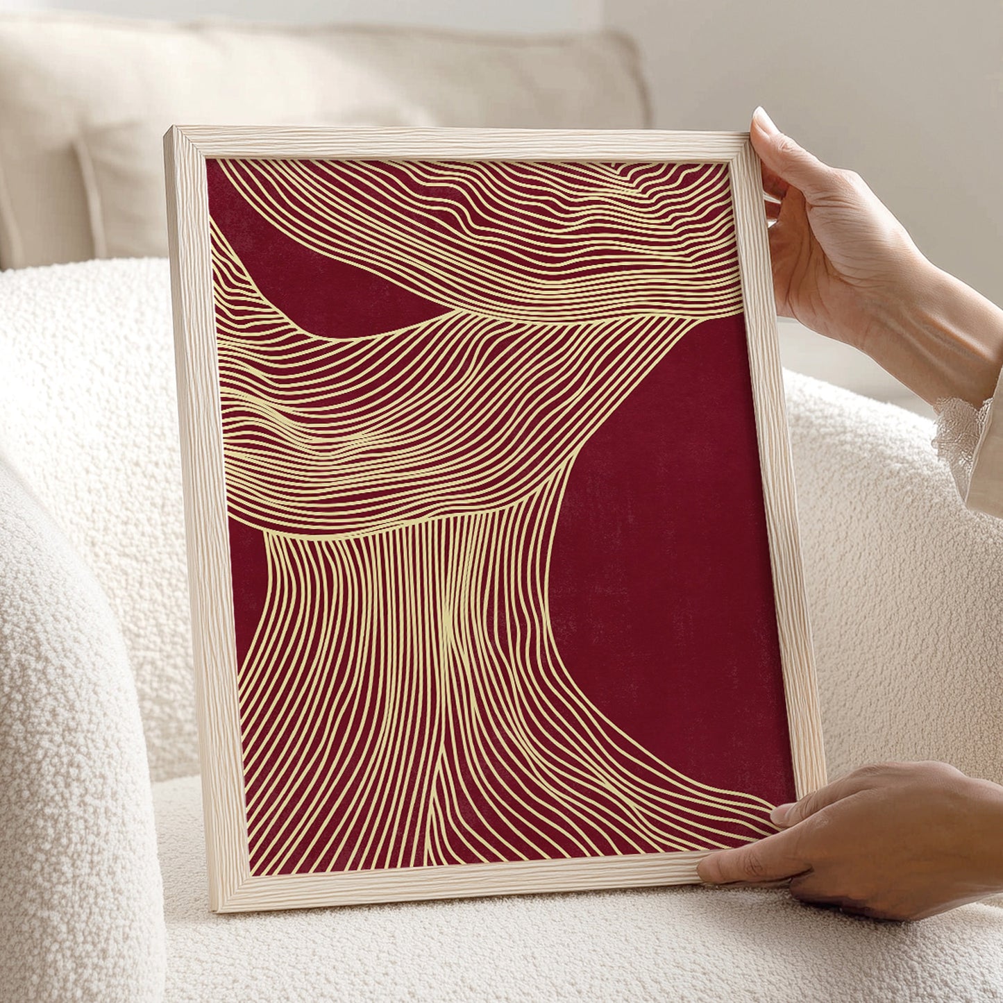 burgundy red cherry trendy 2026 palette butter yellow color relaxing abstract contemporary lines printable wall art master bedroom glamoratti aesthetic prints digital poster cabernet red 
mployee appreciation gift gallery wall art new home gift unique self gift toddler reading nook 16th birthday 21st birthday gift for her 21st birthday gift handmade house warming&nbsp; living room office entryway modern spa digital instant gift for her for him mudroom for friend graduation teacher appreciation hallway gift