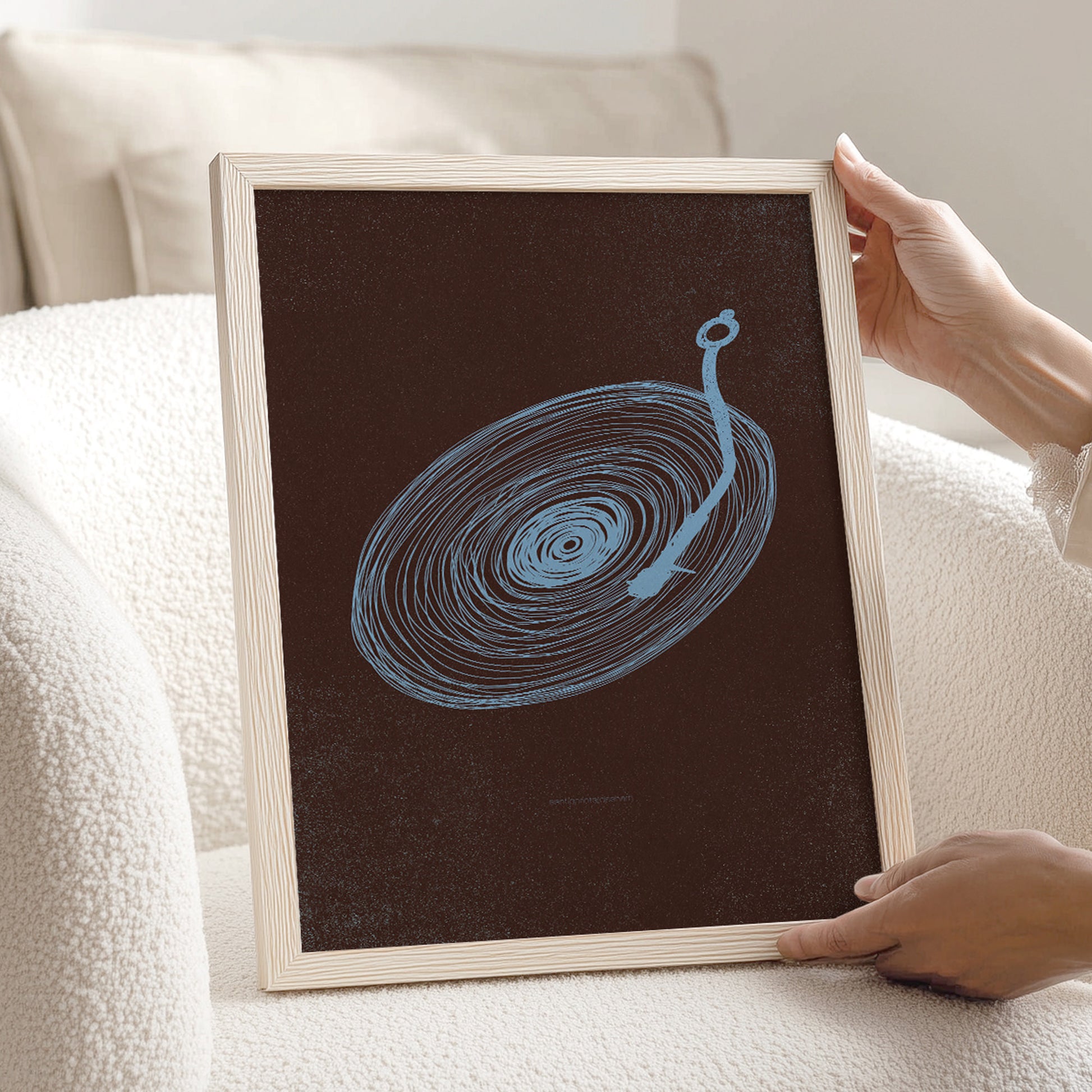 Brown trendy 2026 palette cool blue color monochrome abstract vinyl record prints mid century modern contemporary lines printable wall art music lover gift man cave husband gift ideas digital poster masculine decor quiet luxury 
sister in law gift, extra large wall art, niece gift from aunt, bedroom focal point,new grandma gift, mothers day gift from daughter, mothers day gift ideas, gift for best friend female, guest bedroom decor, cozy corner,college graduation gift, gift for best friend female, mudroom