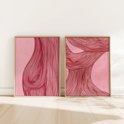 trendy 2026 palette gallery wall set of 2 peice burgundy red cherry blush pink color relaxing abstract sensual body contemporary lines printable wall art aesthetic prints digital poster primary bedroom powder room mid century modern 
trendy neutral minimalist large master bedroom monochrome nordic scandinavian long distance gift for husband back to school gift thinking of you gift new job gift organic textured soft boho calm creative workspace bedroom modern kitchen dining room bathroom