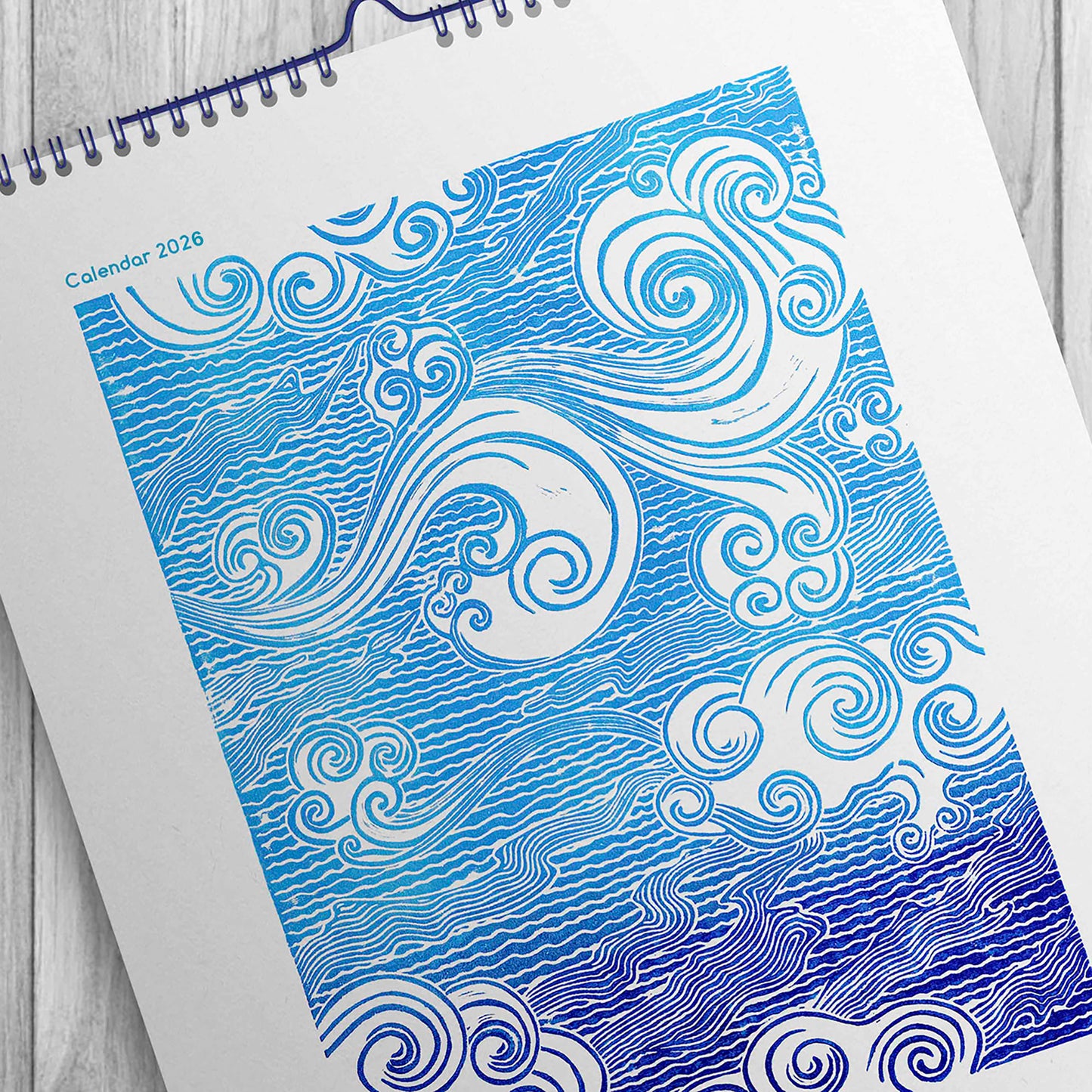 2026 wall printable illustrated calendar blue ocean waves fish sky clouds bird linocut monotype prints bedroom decor INSTANT DOWNLOAD coastal wall hampton digital download new year gift ideas 
best friend gift, girlfriend gift, sister gift, big sister gift, daughter gift, best man gift, wife gift, brother gift new year gift, christmas present, illustrated calendar, wall calendar 2026, holiday calendar 2026, instant download, digital product, downloadable art, wall hanging, unique wall art, Xmas Gift 