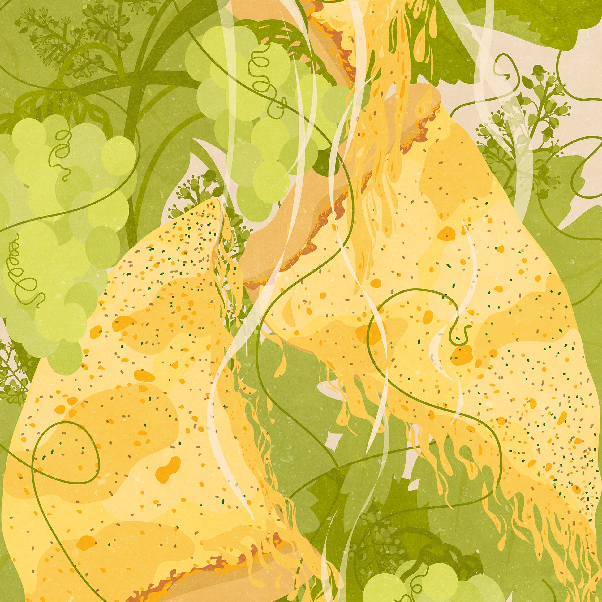 Green yellow beige maximalist prints cheese pizza blooming grape plant printable wall art floral botanical modern kitchen dining room decor italian cuisine floral fast food digital poster retro vintage nature 
bedroom wall decor, media room decor, family room, entryway, employee appreciation gift, modern kitchen art, dining room decor, botanical poster, cottagecore, rustic, foyer, farmhouse, farm bathroom prints, living room wall art, oversized, 21st birthday gift for him, bedside, large dish poster