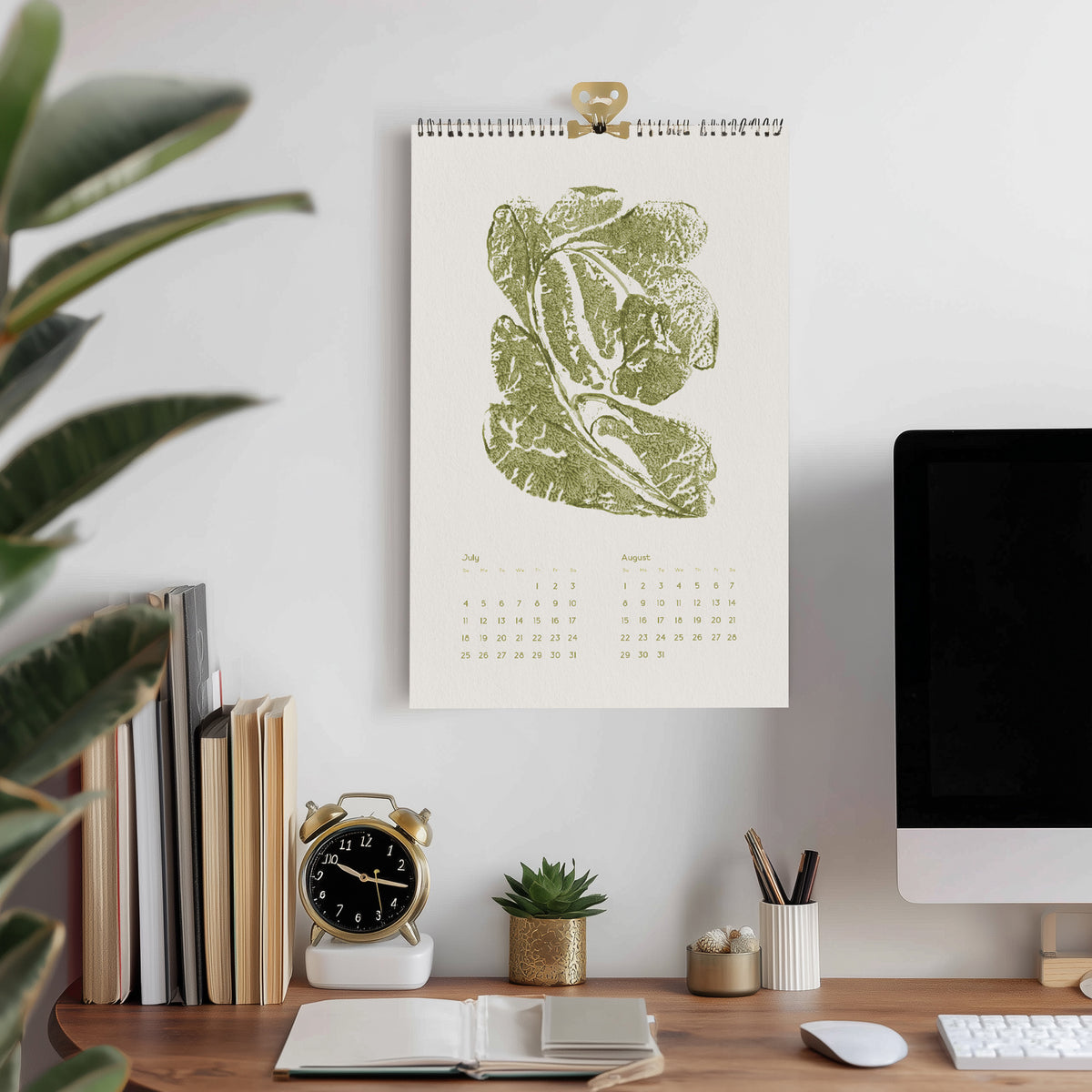 2027 wall printable calendar trendy 2027 color modern naive art abstract flowers meadowland green monotype prints plant lover gift 11x17 in illustrated calendar reading nook decor INSTANT DOWNLOAD sage green color living room home workspace new year gift earth tones contemporary office nature lover bedroom self christmas xmas kitchen hostess vertical teacher coworker housewarming new homeowner friend downloadable rustic hanging mother grandmother sister wife women farm girlfriend godmother