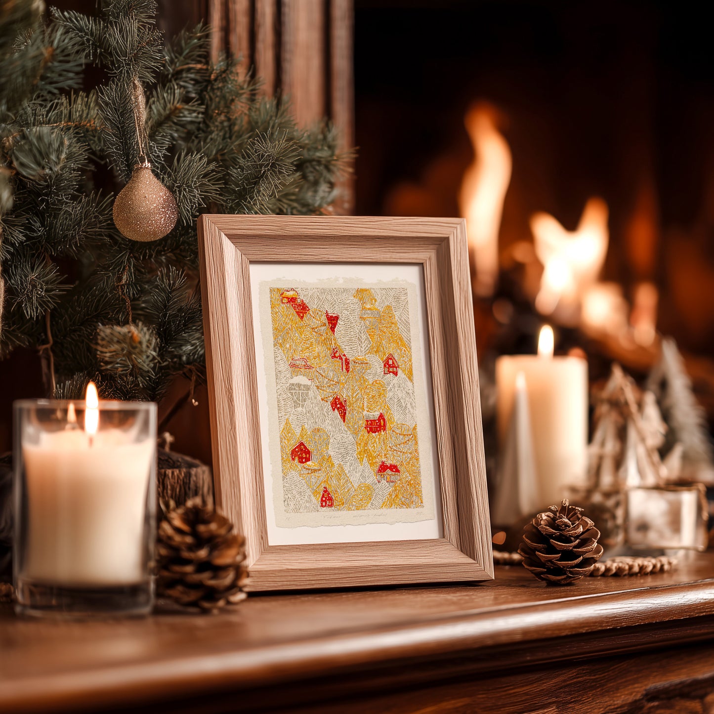 Retro Forest First Snow Red House Village Printable Linocut Prints Warm Tones Christmas Dining Kids Hallway Wall Art Decor Digital Poster
contemporary, scandinavian, digital download, realtor closing gift, she shed gifts, Woodland fairytale, plant lover gift, neutral earth tones, illustration, office wall decor, bedroom, nurse gift, niece gift from aunt, digital product, new mom gift,&nbsp;reading nook, new job gift, Xmas, Entryway, digital poster, New home gift, new grandma gift, new apartment