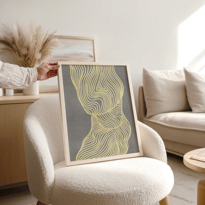 trendy 2026 palette butter yellow gray relaxing abstract contemporary lines printable wall art master bedroom mid century modern sister gift ideas digital poster
digital product, downloadable art, wall hanging, unique wall art, mid century modern, entryway, foyer, staircase, primary bedroom, glamoratti, abstract, Xmas Gift for Nature Lover, contemporary art, abstract art prints, minimalist large wall art, half bath moody wall art, trendy wall art, aesthetic wall art, Christmas, bedroom wall decor, modern