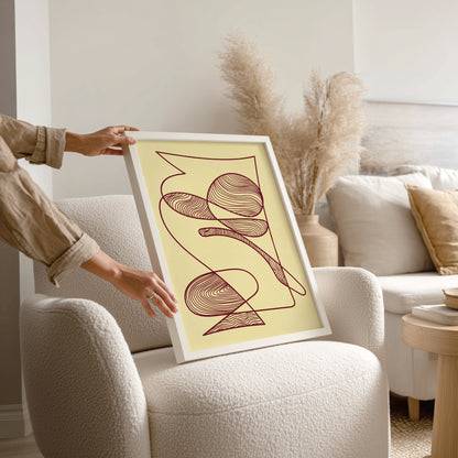 trendy 2026 palette gallery wall set butter yellow color burgundy red cherry relaxing abstract contemporary lines set of 3 piace printable wall art primary bedroom spa bathroom decor nordic scandinavian aesthetic prints digital poster
 office entryway modern spa digital instant gift for her for him mudroom for friend graduation teacher appreciation hallway gift download poster large barista girlfriend gift for boyfriend birthday for her friend staircase zen home anniversary gift home decor boyfriend couple 