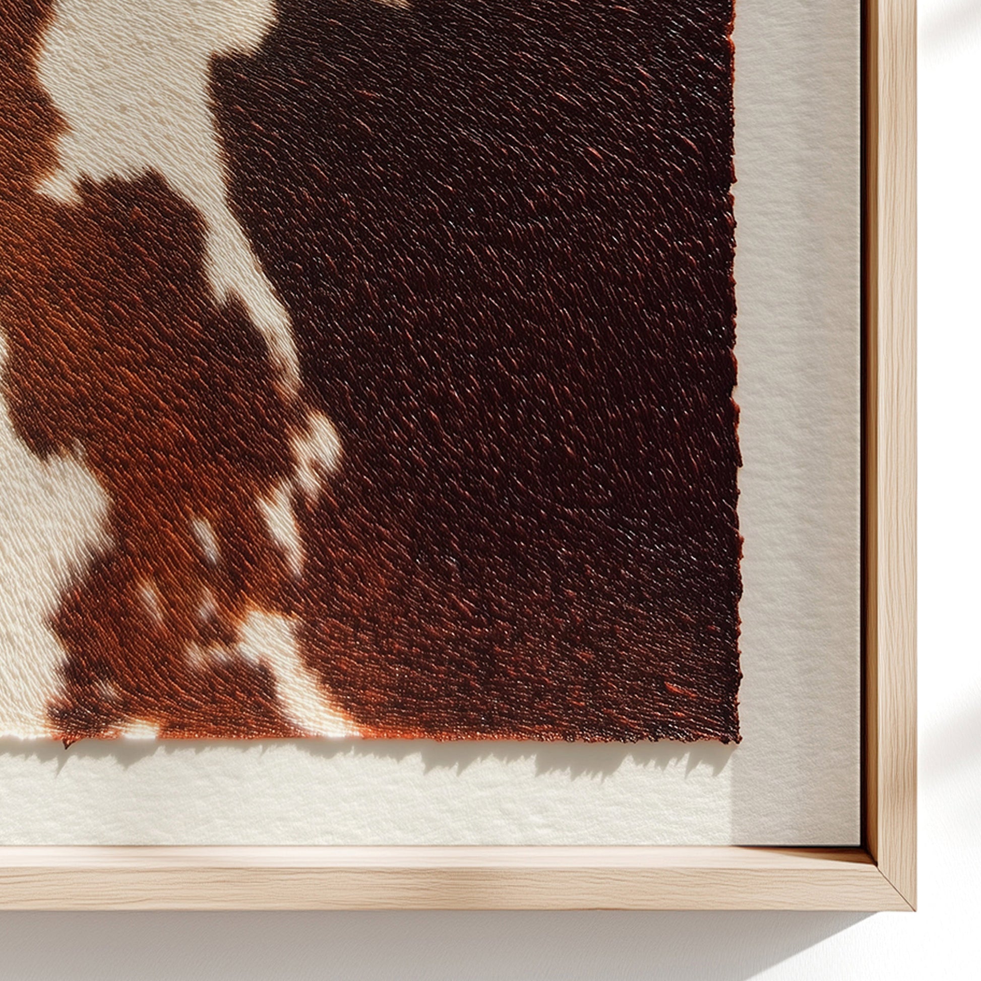 Trendy Cow Fur Animal Pattern Oil Painting Prints Cowboy Farmhouse Impressionism Printable Wall Art Western 90s Hallway Decor Digital Poster